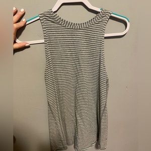 Lululemon Gray and White Tank